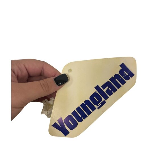 Vintage Youngland Girls Dress Size 12 Yellow Ditsy Floral Smocked Sundress NWT - Picture 3 of 10